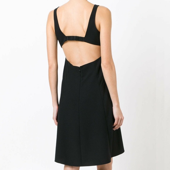 T by Alexander Wang Square Neck Dress Black 0 - Picture 2 of 3
